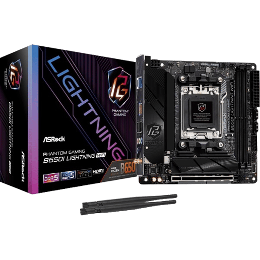 ASRock B650I Lightning WiFi ITX Motherboard for AMD Socket AM5 CPUs